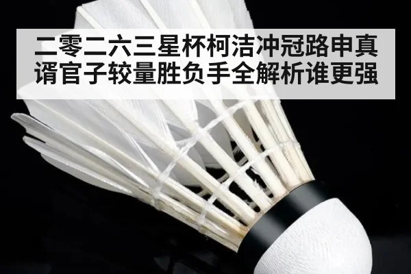 二零二六三星杯柯洁冲冠路申真谞官子较量胜负手全解析谁更强
